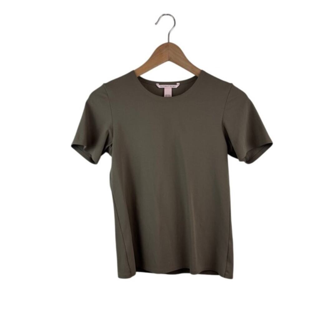 Victoria’s Secret Seamless Tee Olive Women’s M — Slimming‎ Neutral